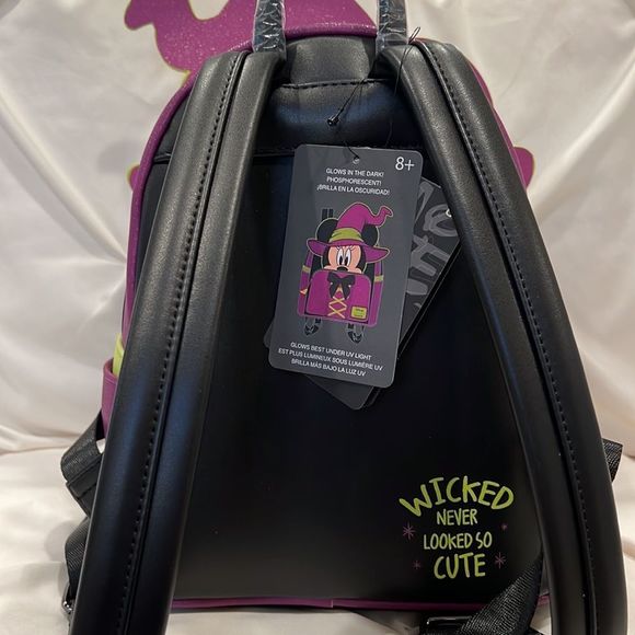 Loungefly X Disney Minnie Mouse Witch Mini Backpack Glow in the Dark LE 1000! ? main image 8